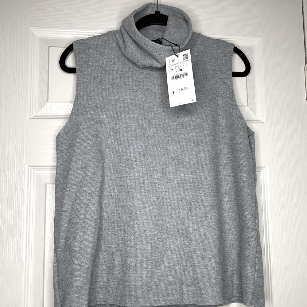 Zara - Turtleneck sleeveless top